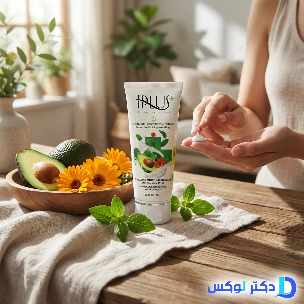 کرم مرطوب کننده روغن آووکادو و عصاره کالاندولا آی پلاس 60 میلی‌لیتر